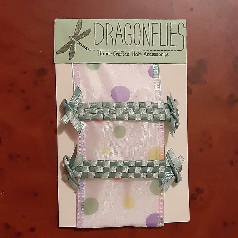 COPY - Dragonflies handmade barrettes